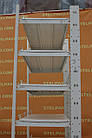 Торгові пристінні (односторонні) стелажі з підпорами «УЧГЕ» 200х125 см, на 6 полиць, Б/у, фото 6