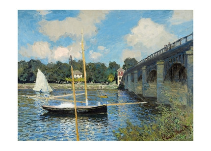 Листівка Claude Monet - The Bridge at Argenteuil, 1874