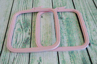 Квадратні п'яльця Nurge, 220х195мм колір - рожевий