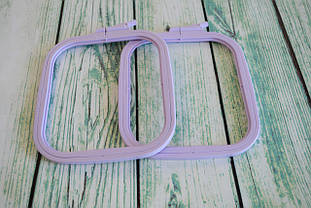 Пяльцы квадратные Nurge, 145х165мм колір - бузковий