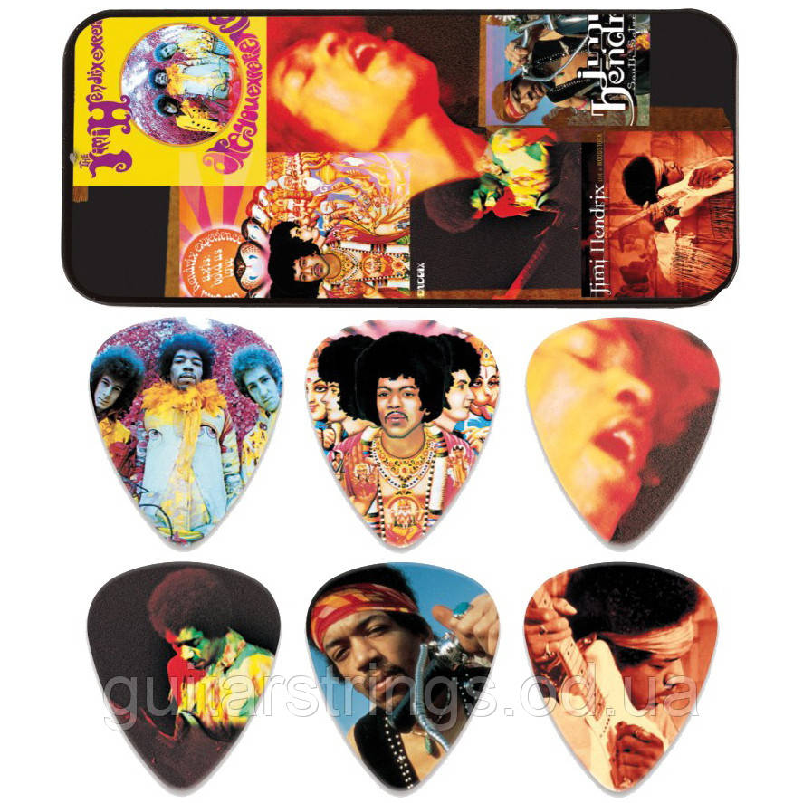 Набір Медіаторів Dunlop JH-PT08H Jimi Hendrix Signature Montage Heavy