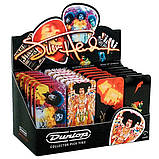 Набір медіаторів Dunlop JH-PT06M Jimi Hendrix Signature Silver Portrait Medium, фото 4