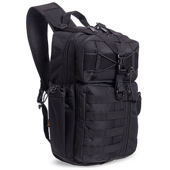Рюкзак тактичний (Сумка-слінг) з однією лямкою SILVER KNIGHT TY-5386 30 л чорний