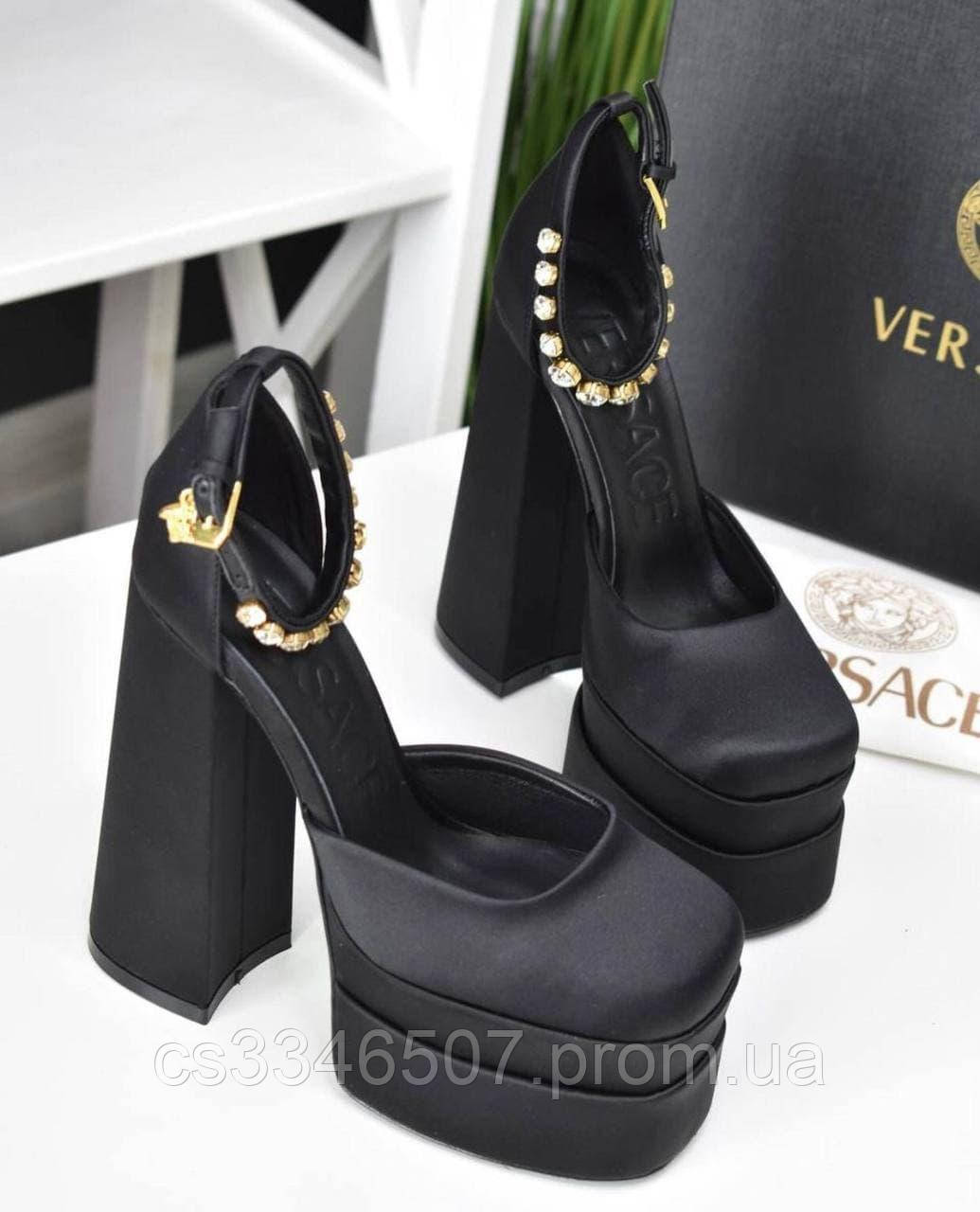Versace туфли Medusa Aevitas на платформе. Туфли Версаче на каблуке ...
