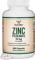Double Wood Zinc Picolinate / Цинк picolinate 50 мг 300 капсул
