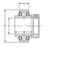 Подшипник FYH NAA207-22L3 1106KRR G1106KRR усиленное тройное уплотнение