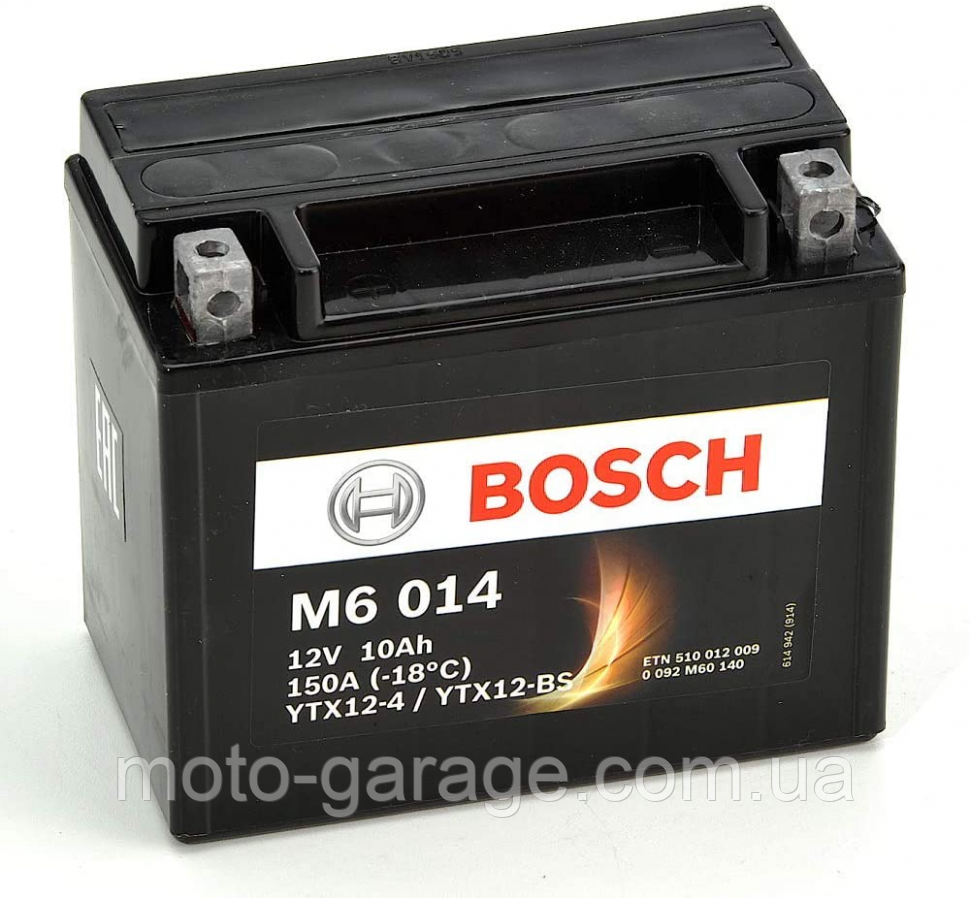 Акумулятор BOSCH AGM 10Ah 150А сухозаряджений (YTX12-BS/ETX12-BS)