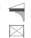 Вхідна група / Козирок над входом / Ганок до будинку, фото 10