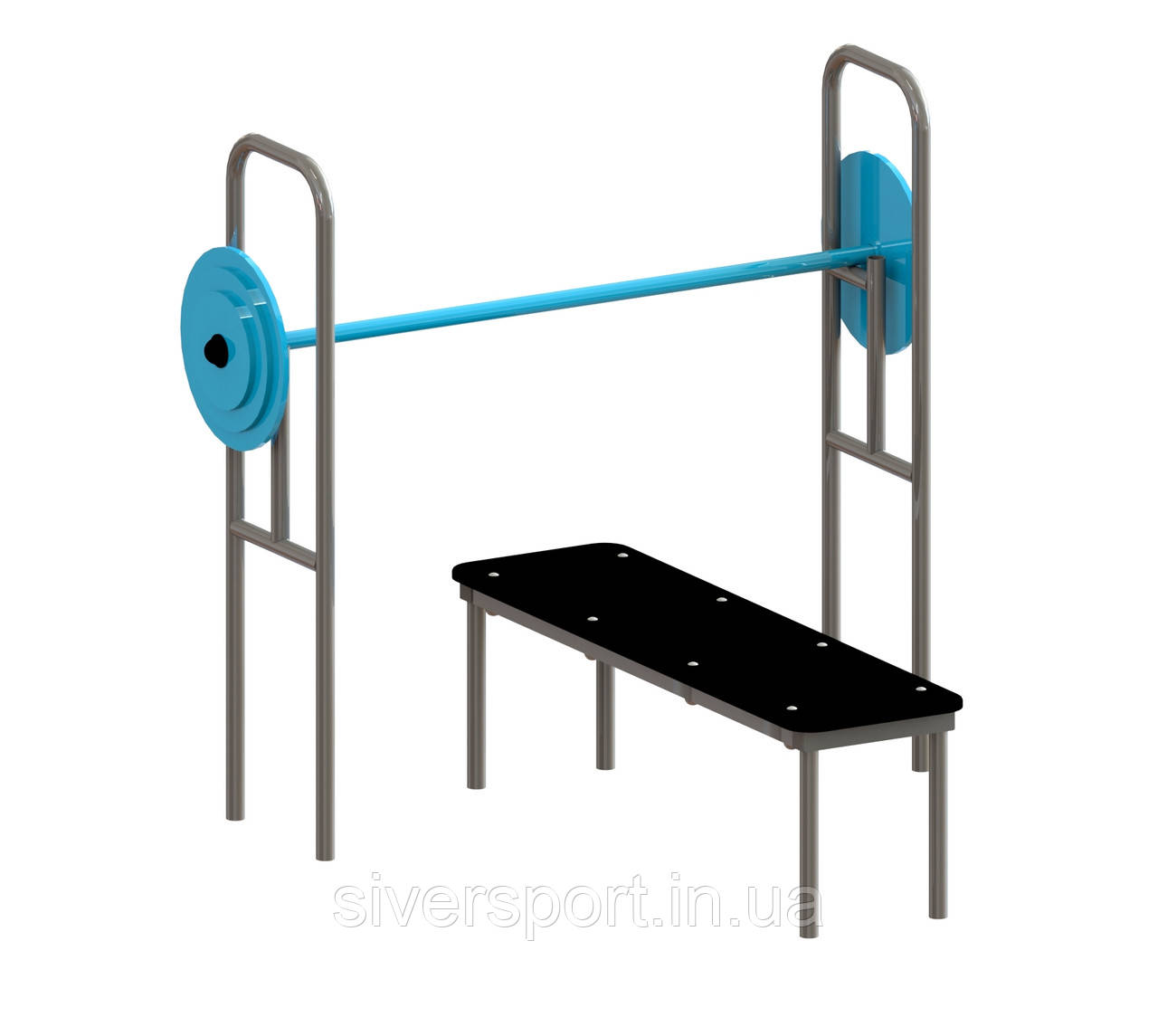 Лавка для жиму горизонтальна SiverSport, фото 1