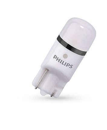 Світлодіодні LED лампи Philips X-Treme Vision LED цоколь T10 (W5W) габаритні, світло 6000К ОРИГИНАЛ, фото 2