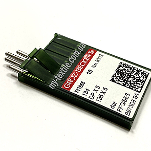 Голки промислові для прямострочки DPx5 10 шт №80/12 Німеччина Groz-Beckert
