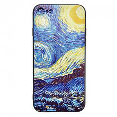 Чохол для Apple iPhone 7, 8 і SE 2020 Alitek Art Ван Гог Зіркова ніч Місяць (no sign)