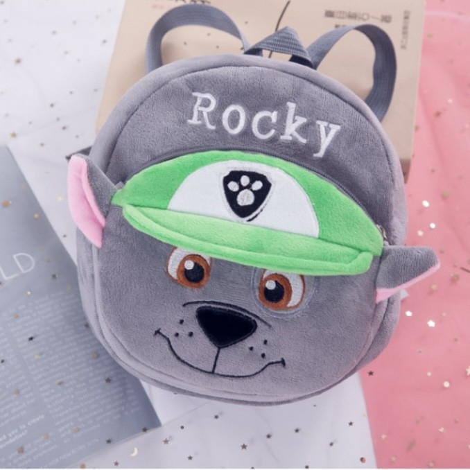 Дитячий рюкзак Щенячий патруль C 37870 Роккі для самих маленьких м'який плюшевий, фото 1