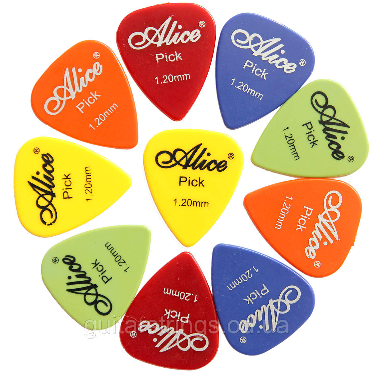 Медіатор Alice AP-600P1.20 Nylon Smooth 1.2 mm різні кольори