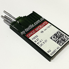 Голки промислові для оверлока B27 10 шт №110/18 Німеччина Groz-Beckert