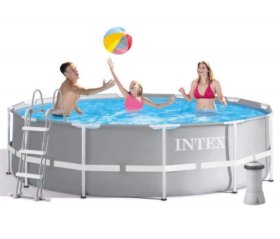Каркасний басейн Prism Frame Intex, картриджний насос 2006 л/год, сходи, 26716, 366*99 см, фото 1