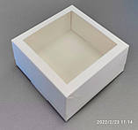 Коробка для бенто десертів 150*150*70 біла, фото 5