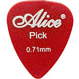 Медіатор Alice AP-600Q0.71 ABS Matte 0,71 mm різні кольори, фото 5