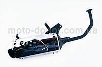 Глушитель на китайский скутер 4T GY6 125/150 "NZR" (черный)