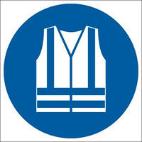 M015 Знак "Одеть одежду повышенной видимости" (ДСТУ EN ISO 7010:2019)