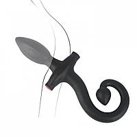 Надувна анальна пробка з собачим хвостиком для фістингу Bdsm4u Кайф