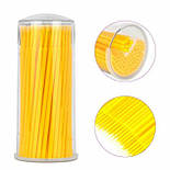 Мікроаплікатор для нарощування вій MA-100 Жовтий 100 шт, фото 2