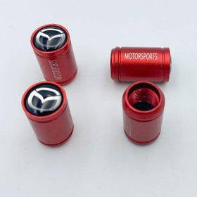Захисні ковпачки на ніпеля Motosport Mazda (Мазда) 4 шт Червоні