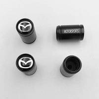 Защитные колпачки на ниппеля Motosport Mazda (Мазда) 4 шт Черные