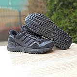 Чоловічі кросівки в стилі Adidas ZX 750 HD чорні, фото 5