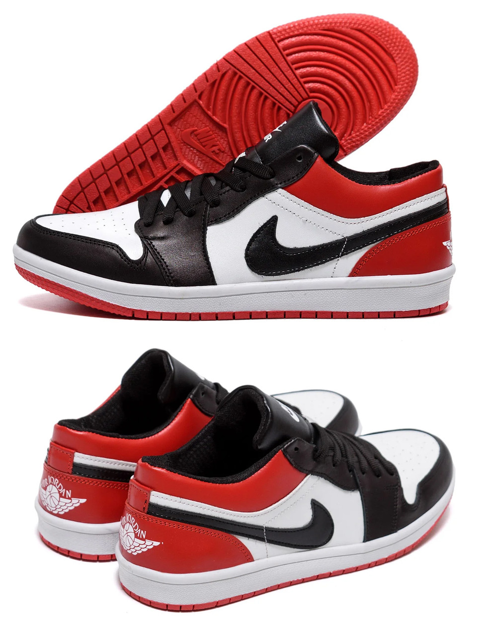 Чоловічі шкіряні кросівки Nike Air Max Red, чоловічі туфлі, кеди червоні повсякденні. Чоловіче взуття, фото 1