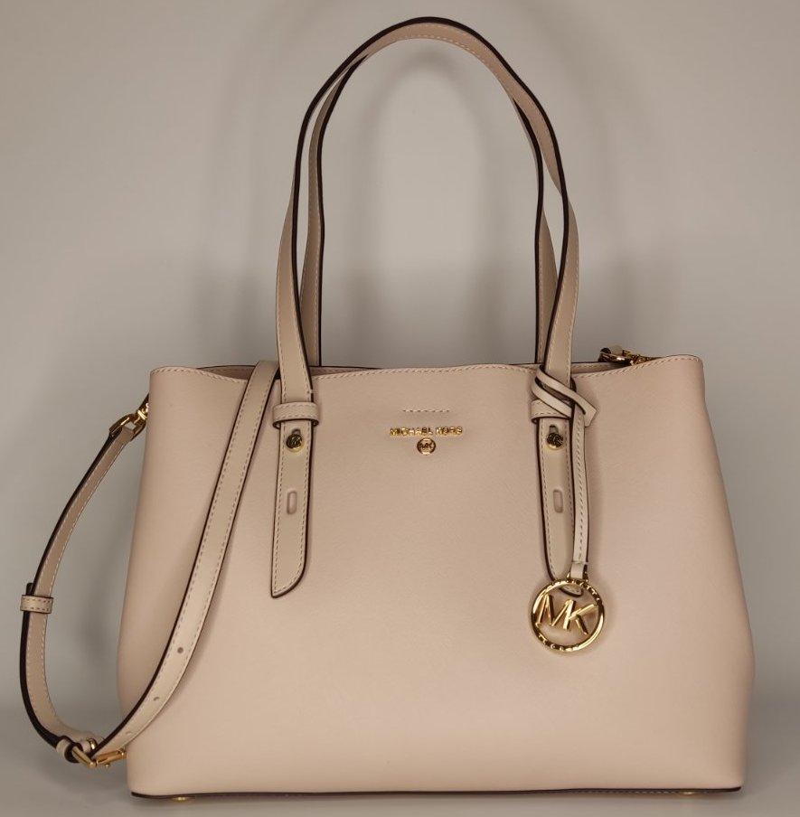 Michael Kors Beige Saffiano Leather Medium Mel Tote Michael Kors