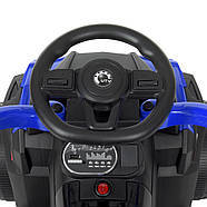 Каталка Толокар Bambi M 4802-4 синій | музична машинка толкалка з ручкою на великих колесах, фото 2