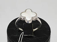 Серебряное кольцо Клевер с перламутром. Артикул 12111489134 19