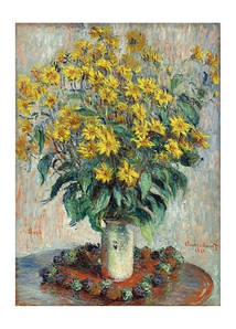 Листівка Claude Monet - Jerusalem Artichoke Flowers, 1800