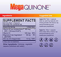 Microbiome Labs MegaQuinone K2-7 / натурального вітаміну K2 (MK-7) — 60 капсул, фото 3