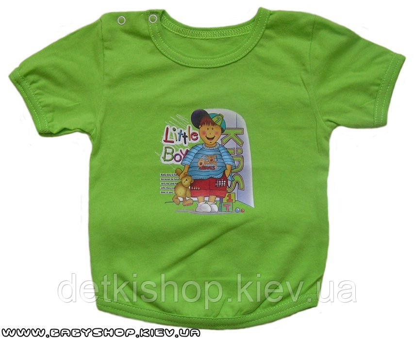 Футболка дитяча «Little boy» (зелена)