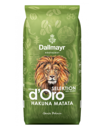 Кава в зернах Dallmayr Caffe Crema D'oro Selektion Hakuna Matata 1 кг