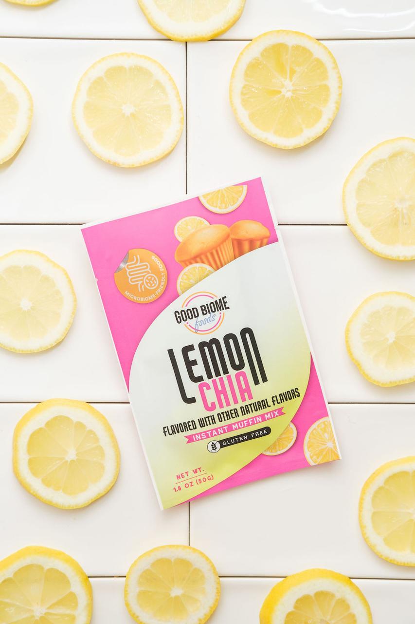 Microbiome Labs GoodBiome Foods Lemon Chia / Суміш для приготування кексів / відновлення кишківника 1саше