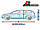 Тент на хетчбек і універсал 430-455 см Kegel-Blazusiak Basic Garage Hatchback/Combi L2 5-3958-241-3021, фото 3