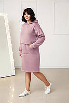 Тепле плаття-худі на флісі "Solo"| Норма і батал, фото 4