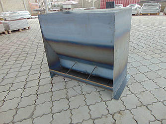 Годівниця для свиней 6 місць двостороння, сталь 1,5мм