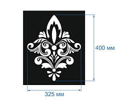 Трафарет 122 UA 325 x 400 х 1 мм пластиковий для декоративної штукатурки і фарби (багаторазовий)
