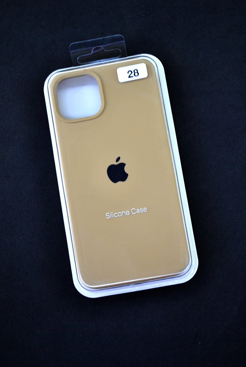 Чохол для телефону iPhone 15 Silicone Case original FULL №28 gold (4you), фото 1