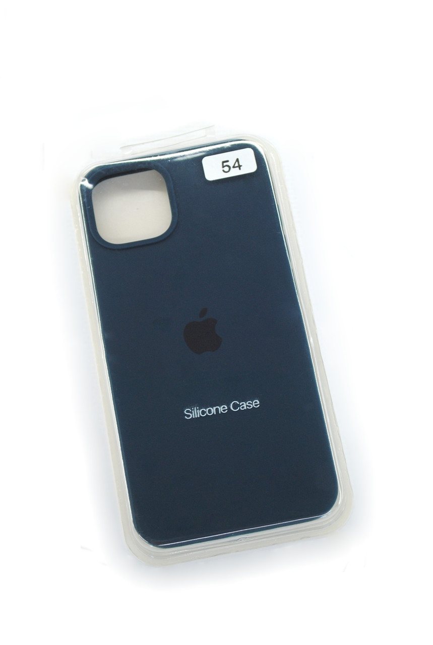 Чохол для телефону iPhone 15 Silicone Case original FULL №54 steel blue (4you)