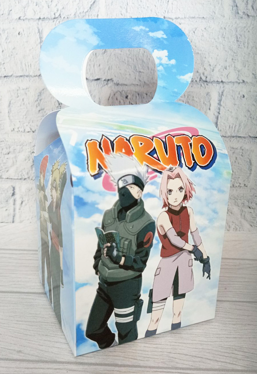 Коробочка "Наруто" для подарунків і частувань 10х10х10 см. малотиражні -