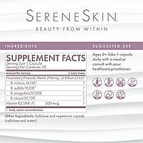 Microbiome Labs SereneSkin Probiotics -очищення шкіри для дорослих та підлітків 30 капсул BX254, фото 5