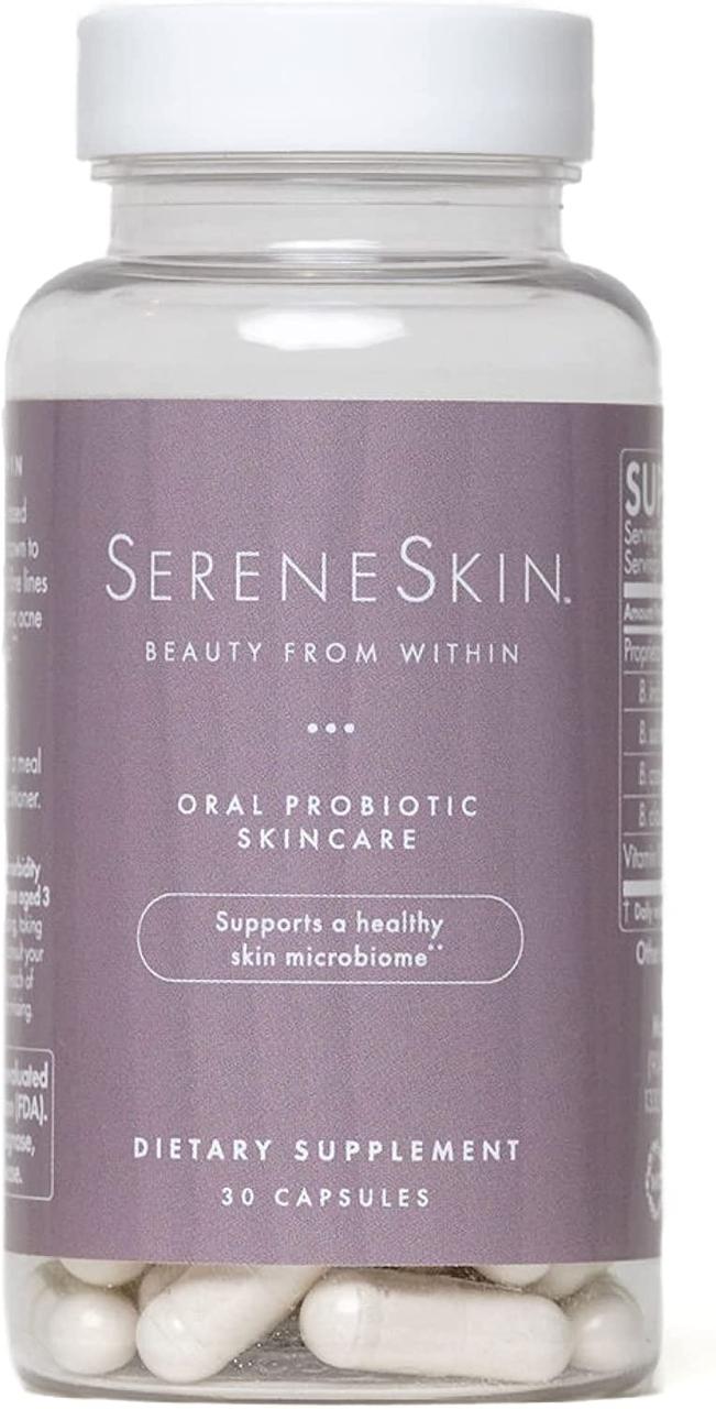 Microbiome Labs SereneSkin Probiotics -очищення шкіри для дорослих та підлітків 30 капсул BX254, фото 1