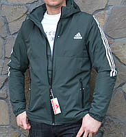 Чоловіча спортивна куртка весна-осінь зелена водовідштовхувальна тканина