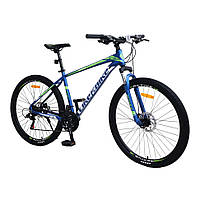 Велосипед взрослый "Active 1.0" LIKE2BIKE A212701 колёса 27,5", синий матовый, рама алюминий 18", Time Toys