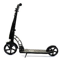 Самокат двоколісний BEST SCOOTER амортизатор, колеса PU, 230 мм, сірий, до 100 кг (47351), фото 3